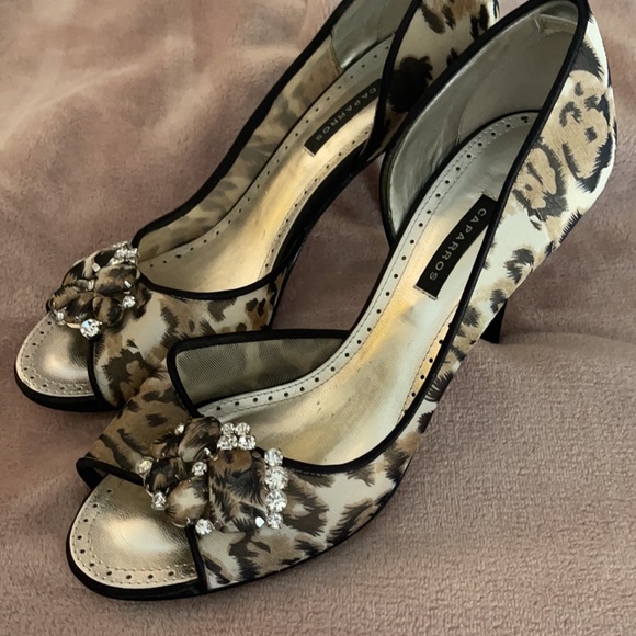 Caparros Shoes - CAPARROS HEEL LEOPARD PRINT